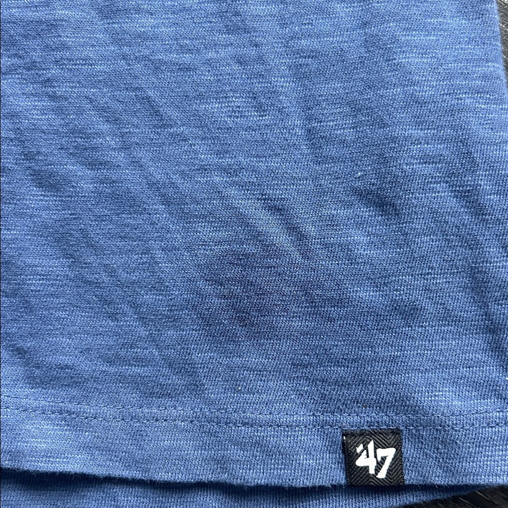 New York Mets Grit Wordmark ‘47 Scrum Tee Bleacher Blue Men’s XL | MLB Licensed - Picture 8 of 8